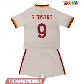 Lacne Dětský Futbalové dres AS Roma Santiago Castro #9 2026-27 Krátky Rukáv - Preč (+ trenírky)